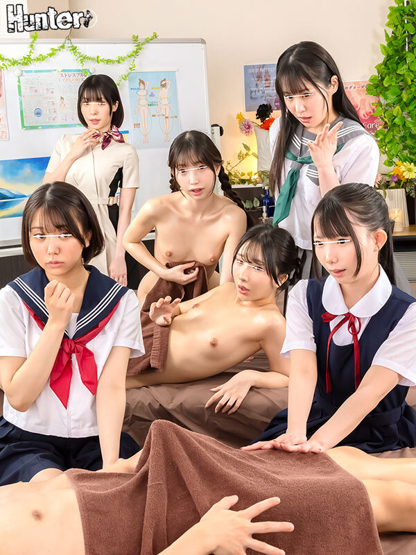 「【女子校生】学生服JKがエステ体験で騎乗位＆中出し！うぶな制服美少女のフェラご奉仕」のサムネイル