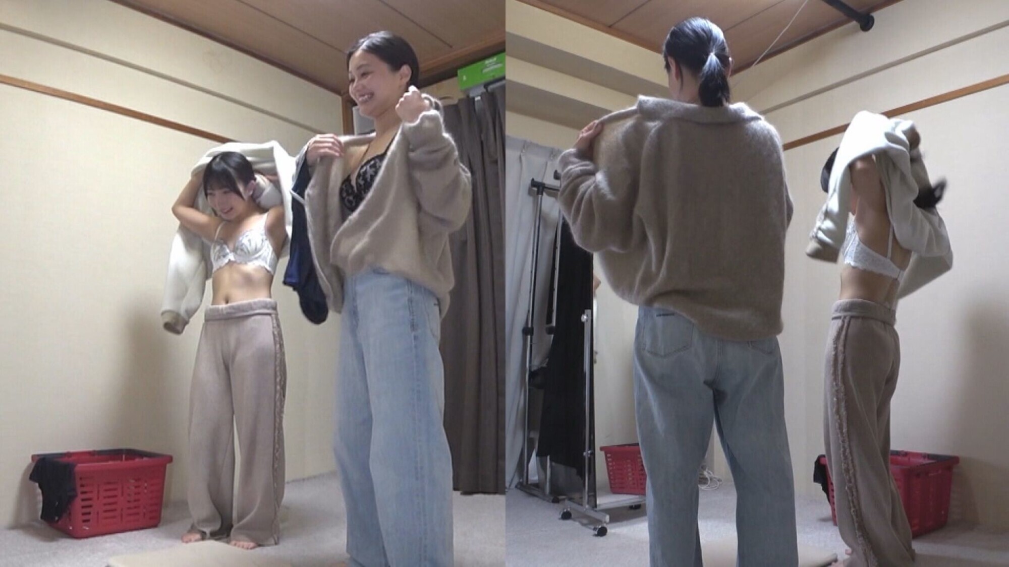 「由良かなx雪奈真冬 姉御の個撮 神レズスク水 女が自らカメラを持ち可愛い女子の水着姿をじっとり撮影!親父の個撮ゆずりのハミ毛、ジョリワキ等のフェチ接写はもちろん女に撮られる恥ずかしい放尿やローション密着やレズSEXを完全着衣で楽しむレズハメ撮りAV」のサムネイル