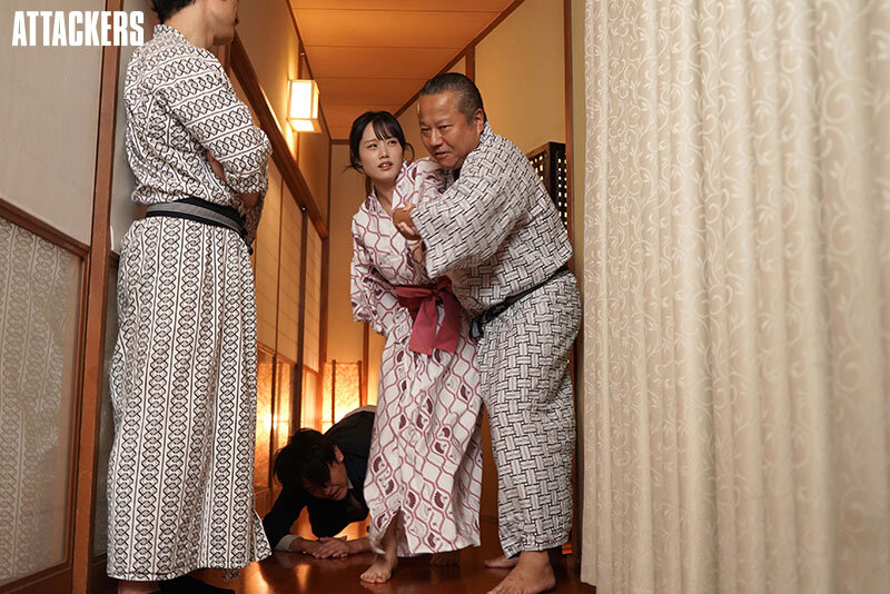 「神木彩が浴衣姿で寝取られる3P動画｜同僚の彼女が出張先旅館でNTRされる衝撃作」のサンプル画像7枚目