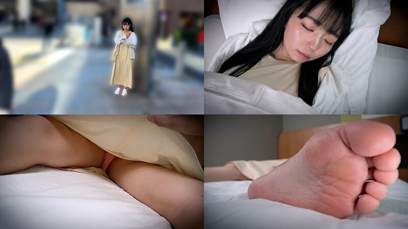 「【素人美少女】無防備に眠る妹系金髪美乳お姉さんに中出しハメ撮り盗撮プレイ」のサムネイル