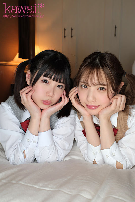 「白桃はな×横宮七海 痴女JKに弄ばれ中出し!制服女子校生とスク水で興奮のラブホ密会」のサンプル画像2枚目