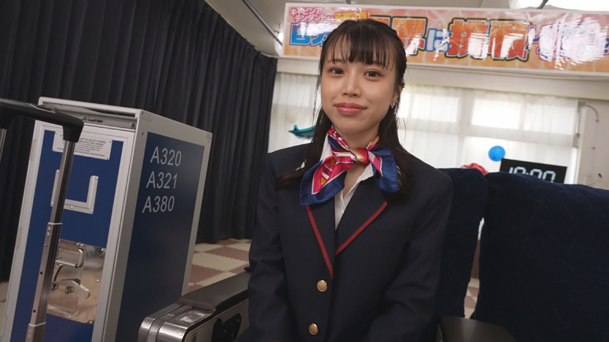 「【素人CA】美脚キャビンアテンダントのディルドチャレンジ！透け壁越しに羞恥プレイで悶絶するわこさん編」のサムネイル