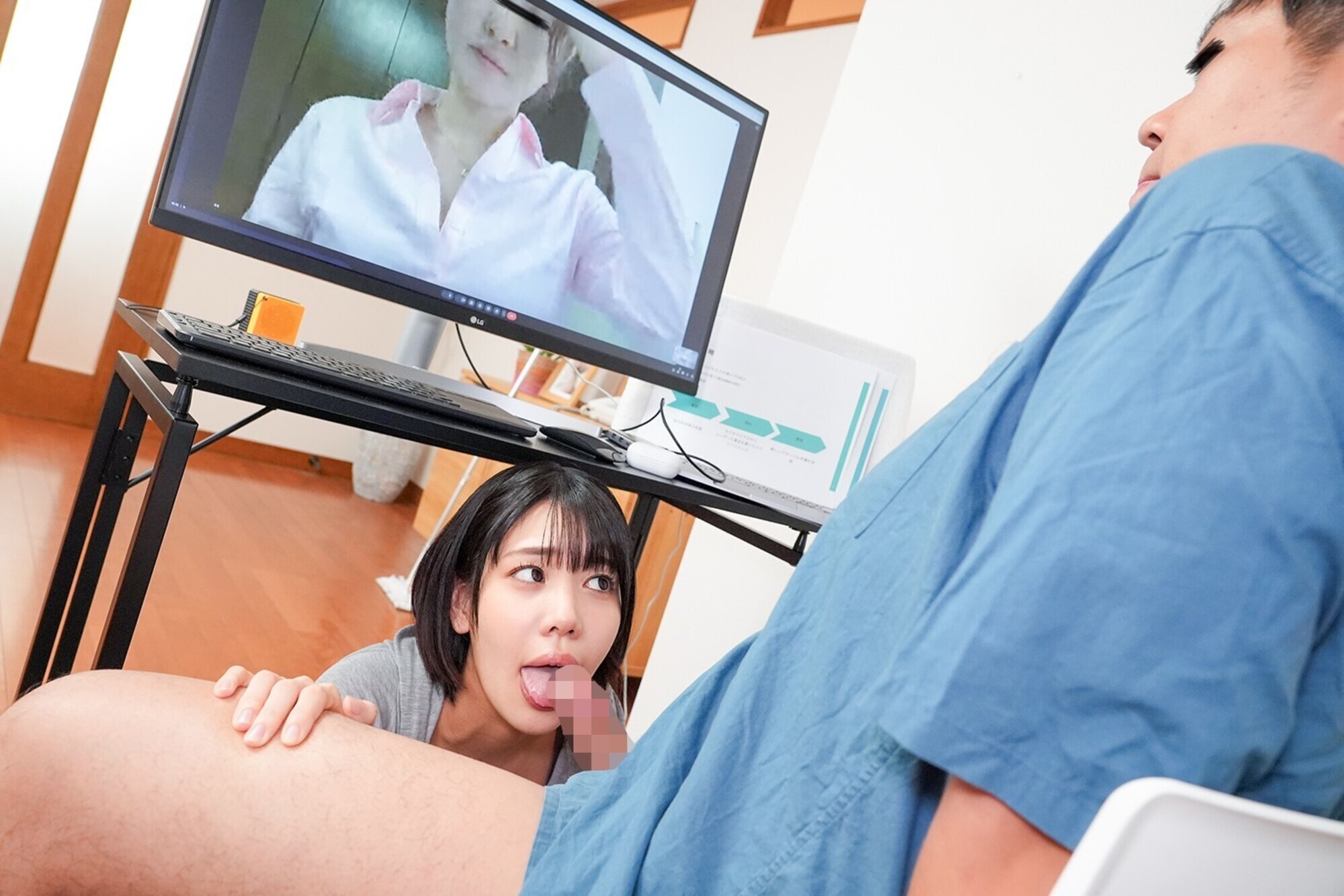 「「私以外で勃起したら浮気だからね!」束縛妻にノーハンド嫉妬フェラで何度もしゃぶられ射精管理された絶倫夫 VOL.2」のサンプル画像9枚目