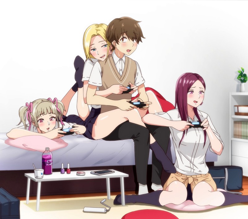 「巨乳女子校生ギャルがフェラ＆中出しで大興奮！今泉ん家はギャルの溜まり場アニメ動画」のサムネイル