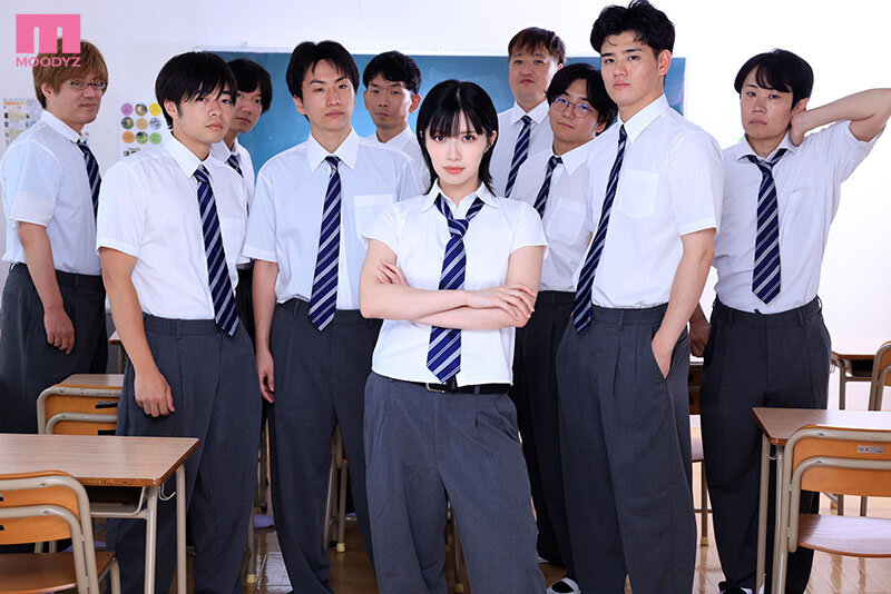 「石原希望 美乳制服姿の転校生が乱交で激しいフェラと中出しに従順メス堕ち」のサムネイル