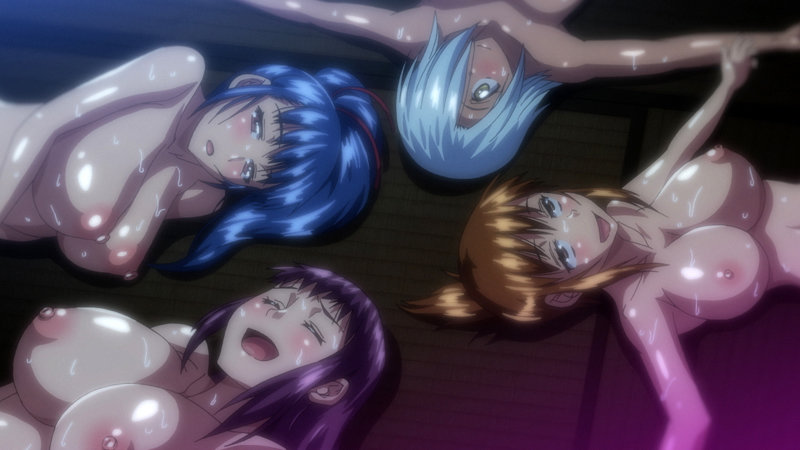 「【OVAじょしラク！＃5】巨乳女子校生とのハーレム中出しシーンが話題のアニメ作品」のサンプル画像10枚目