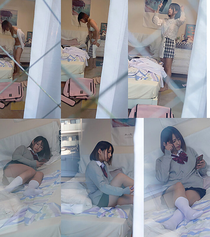 「素人JK制服パンチラ盗撮動画｜隣人女子2人の登校姿を覗き見した8日間の記録」のサンプル画像10枚目